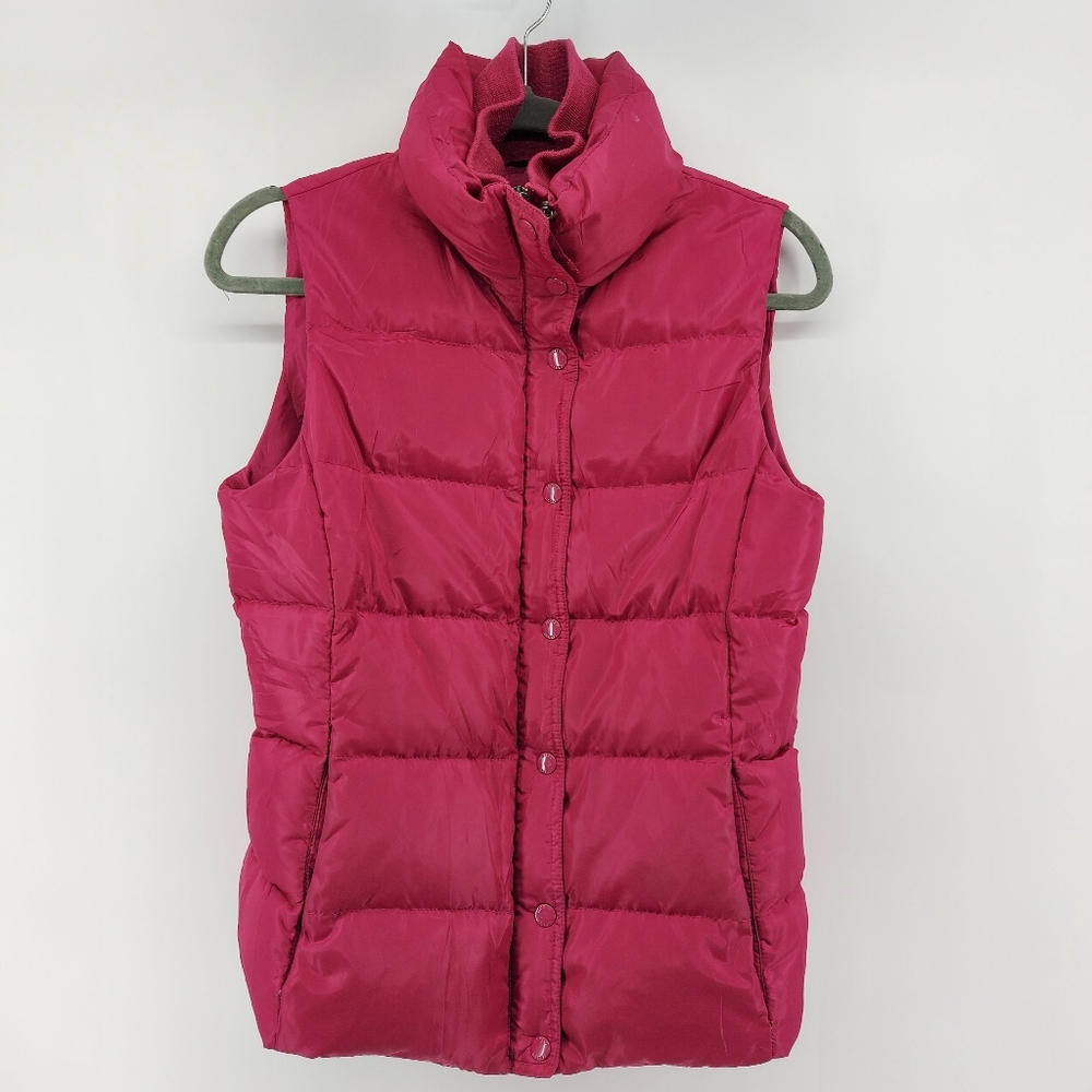 J. Crew Down Filled Pink Puffer Vest